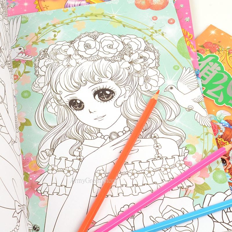 Изображение товара: Книжка-раскраска для девочек, 4 книги, для девочек 6 лет