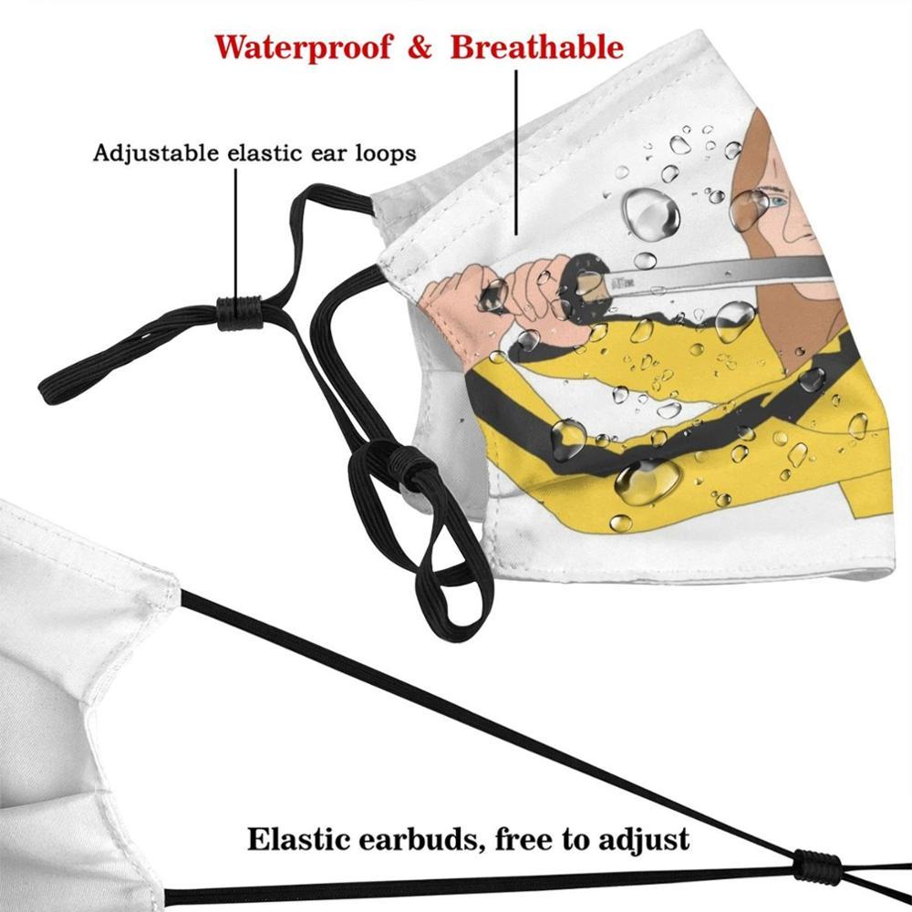 Изображение товара: Многоразовая маска для рта с принтом купюр для невесты Pm2.5, сделай сам, маска для рта, детская маска для Убить Билла, Убить Билла ума турмана, невесты, Квентина Тарантино