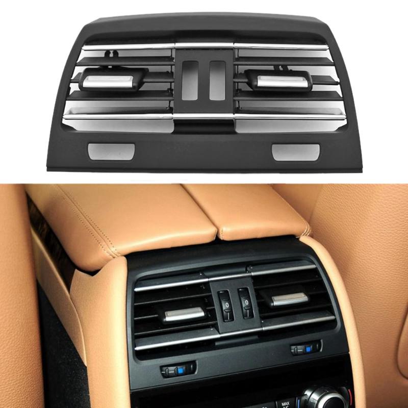 Изображение товара: Автомобильная задняя центральная консоль, вентиляционная панель, выходная решетка, крышка свежего кондиционера, вентиляционная решетка, крышка для BMW F01 F02 750I 750Li 2009-2015