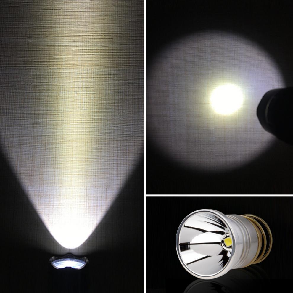 Изображение товара: Сменный Светодиодный лампочки для фонарика XPL V6 3 в-8.4 в, плавный отражатель P60, встраиваемая лампа, подходит для Surefire 6P C2 D2 G2 Z2 / 501B 502B