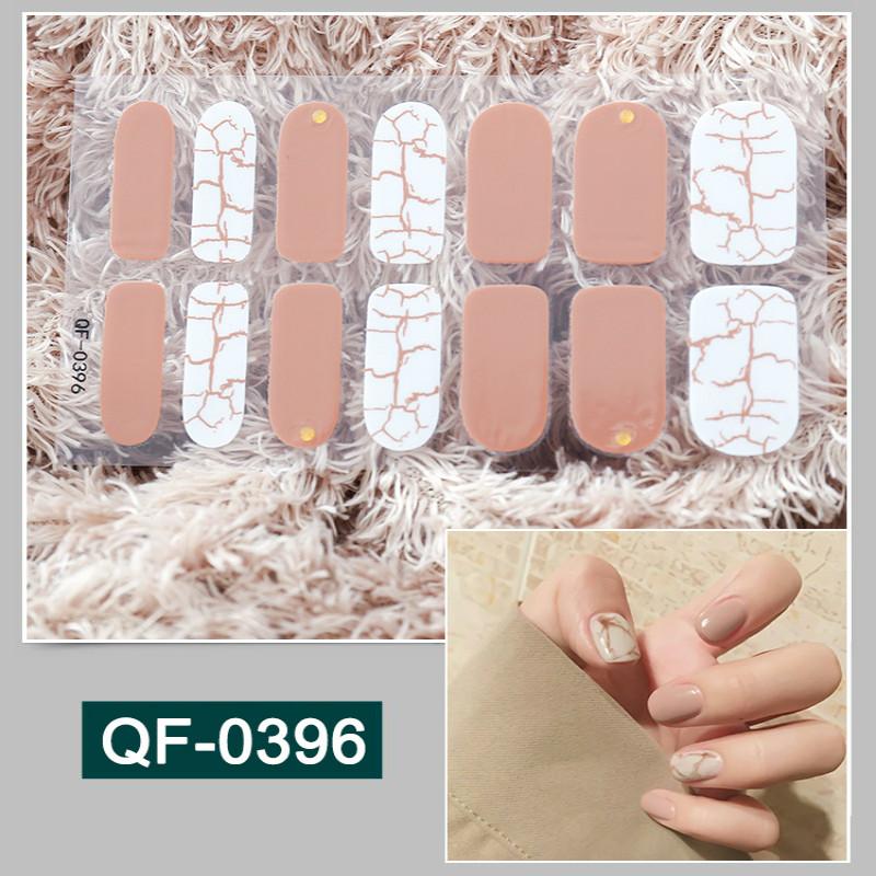 Изображение товара: Наклейки для ногтей, 14 типов, полное покрытие, Летний стиль, красочные наклейки, самоклеящиеся наклейки для ногтей, водостойкие