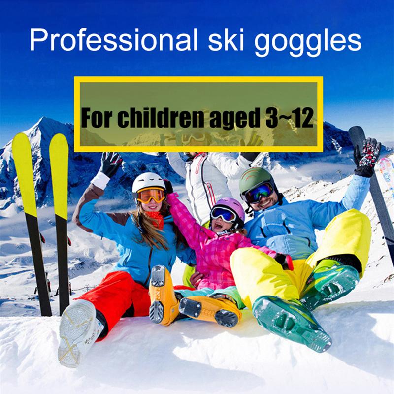 Изображение товара: ROBESBON портативные зимние спортивные лыжные очки для детей в возрасте от 3 до 6 лет, противотуманные защитные очки для сноуборда, лыжные очки с защитой от ультрафиолета