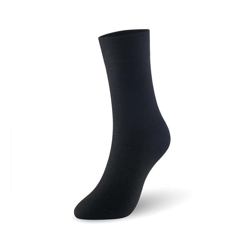 Изображение товара: Мужские носки, деловые носки из бамбукового волокна, однотонные мужские носки, британский Размер 7-11, европейские размеры 40-46, 1003, VKMONY