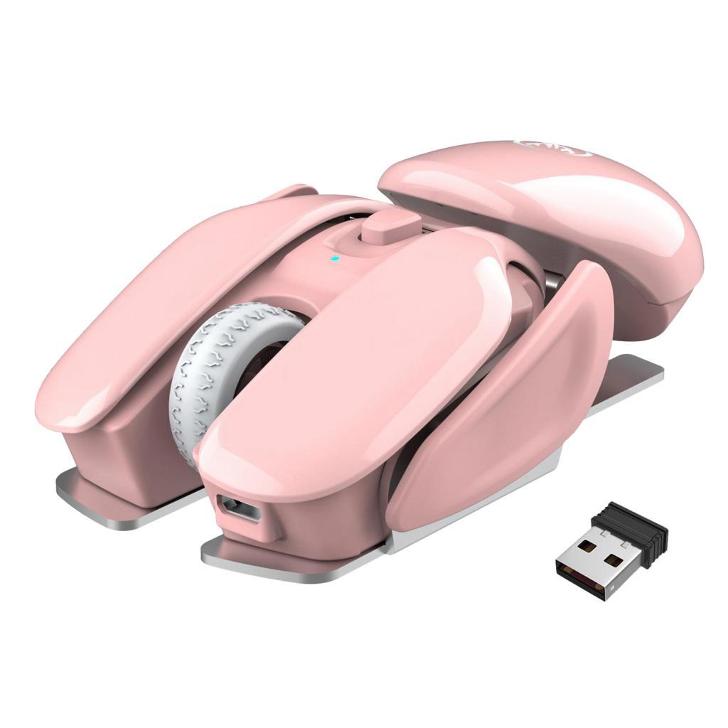 Изображение товара: 2.4G Rechargeable Wireless Mouse Portable Optical Mute Mouse with USB Receiver 3 Adjustable DPI for Laptop Computer PC