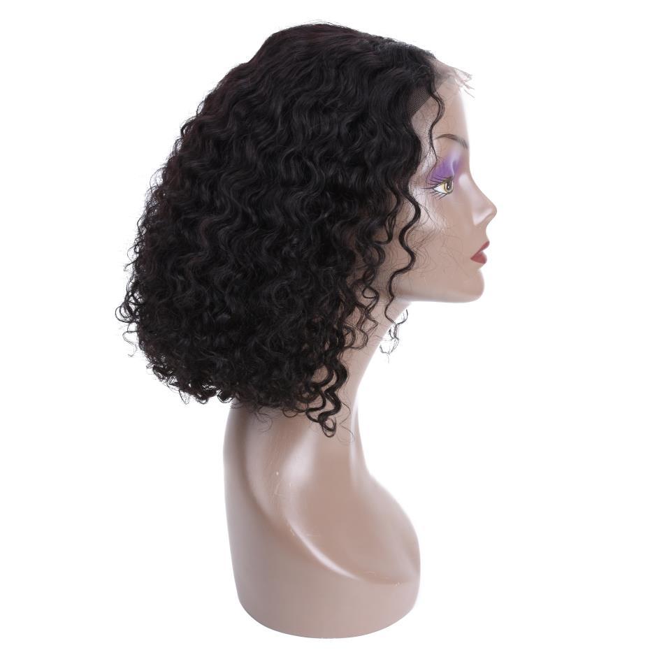 Изображение товара: Бразильский парик с кучеряшками, Кудрявые Парики из натуральных волос, парик из натуральных волос, короткий парик из натуральных волос