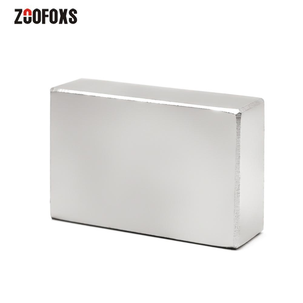 Изображение товара: ZOOFOXS 1 шт. 60x40x20 мм сильный Мощный Неодимовый магнит Блок N35 редкоземельные магниты 60*40*20 мм