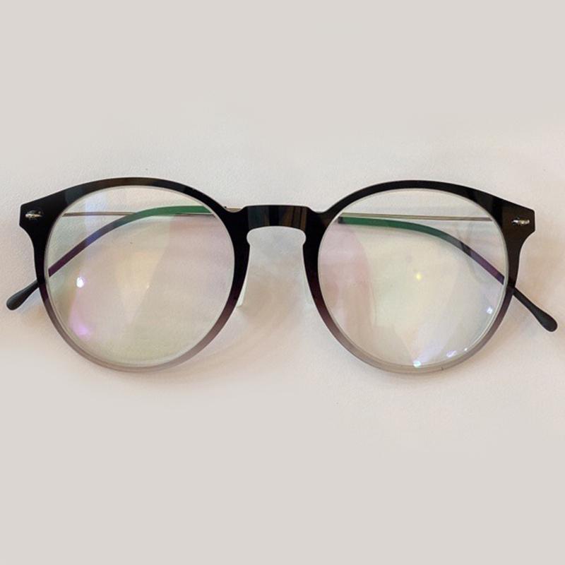 Изображение товара: Модные женские круглые оправы для очков градиентная оправа для очков для мужчин прозрачные линзы оптические очки