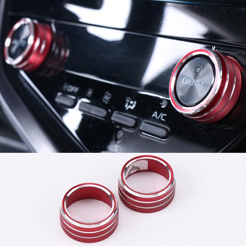 Изображение товара: Car Air Conditioning Knob Ring Button Decoration Ring for Totyota 8th Camry 2018 2019 2020 Car Decorative Audio Adjusting Ring