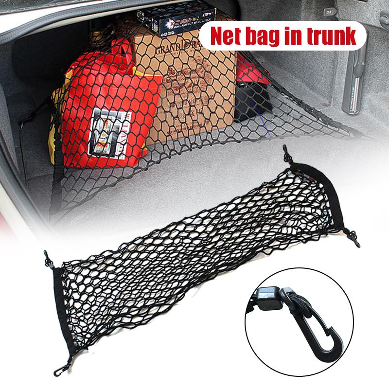 Изображение товара: Эластичная эластичная сетка для груза, для багажника автомобиля, для хранения груза, сетка для багажа, эластичная сетка для всех автомобилей M8617