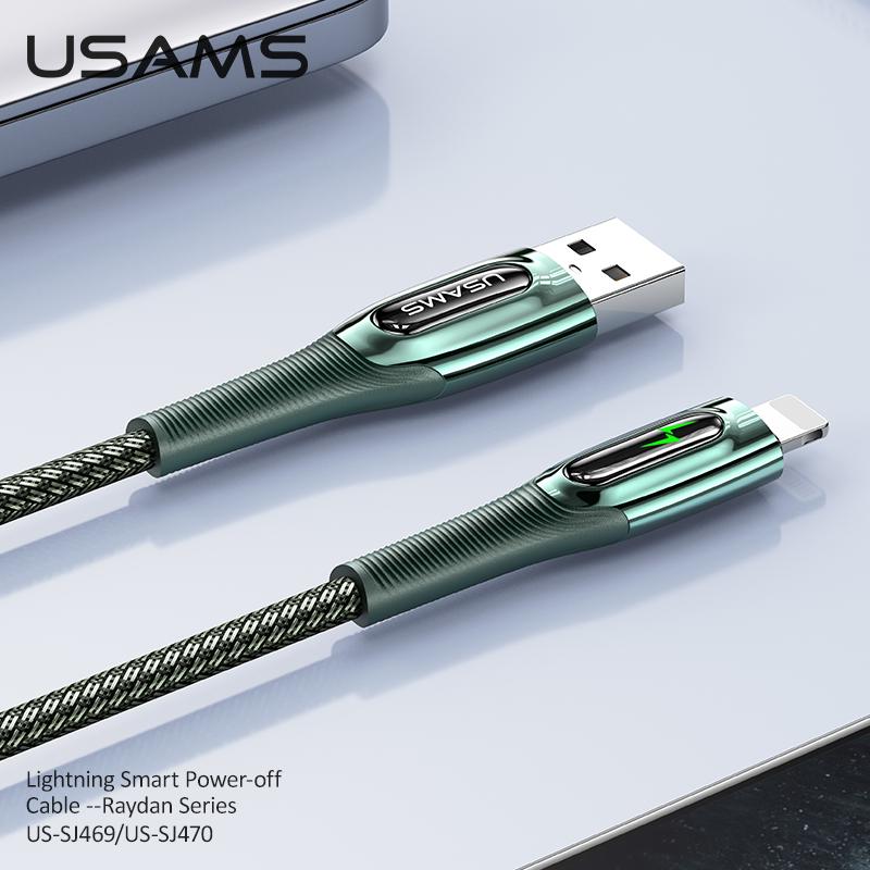 Изображение товара: Кабель USAMS USB, 20 Вт, для быстрой зарядки iPhone 12, 11 Pro Max, Xs, X, 8, 7, 6 Plus, для ipad air mini, кабель для передачи данных