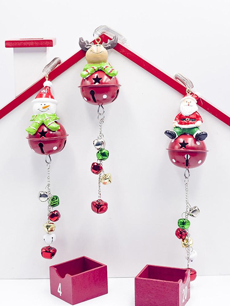 Изображение товара: Jingle Bells Pendant Christmas Tree Decoration Ornaments Crafts Diy Bauble Natal Navidad Decorations for Home New Year 2021 Gift