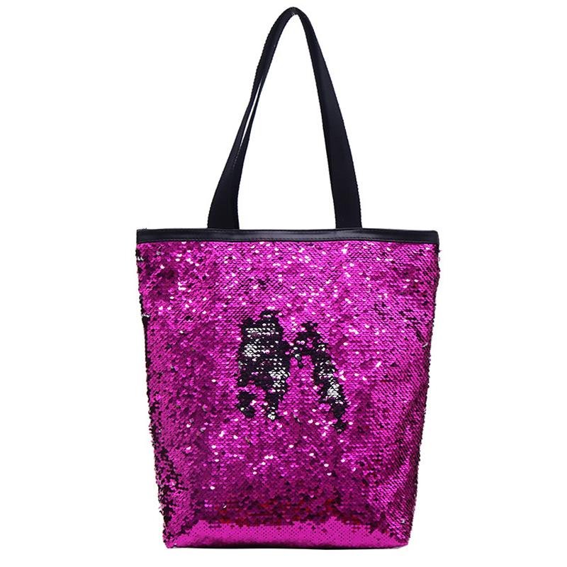 Изображение товара: Женские сумки, модные блестящие легкие сумки с блестками, Индивидуальная сумка через плечо, цветная сумка для путешествий