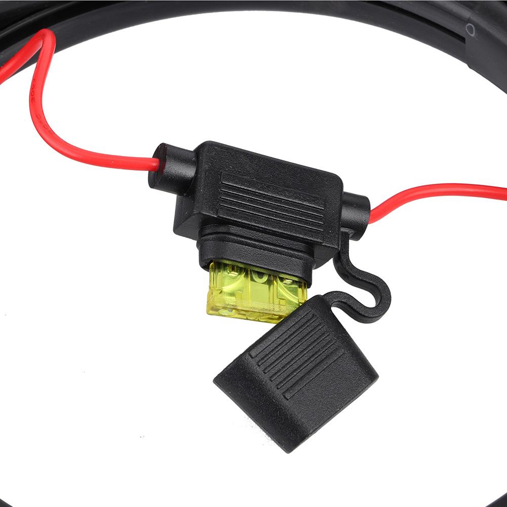 Изображение товара: Алюминиевый кабель для аккумулятора ABS с предохранителем, 2 м, подходит для подвесного двигателя Yamaha Parsun Powertec 30-85HP, черный