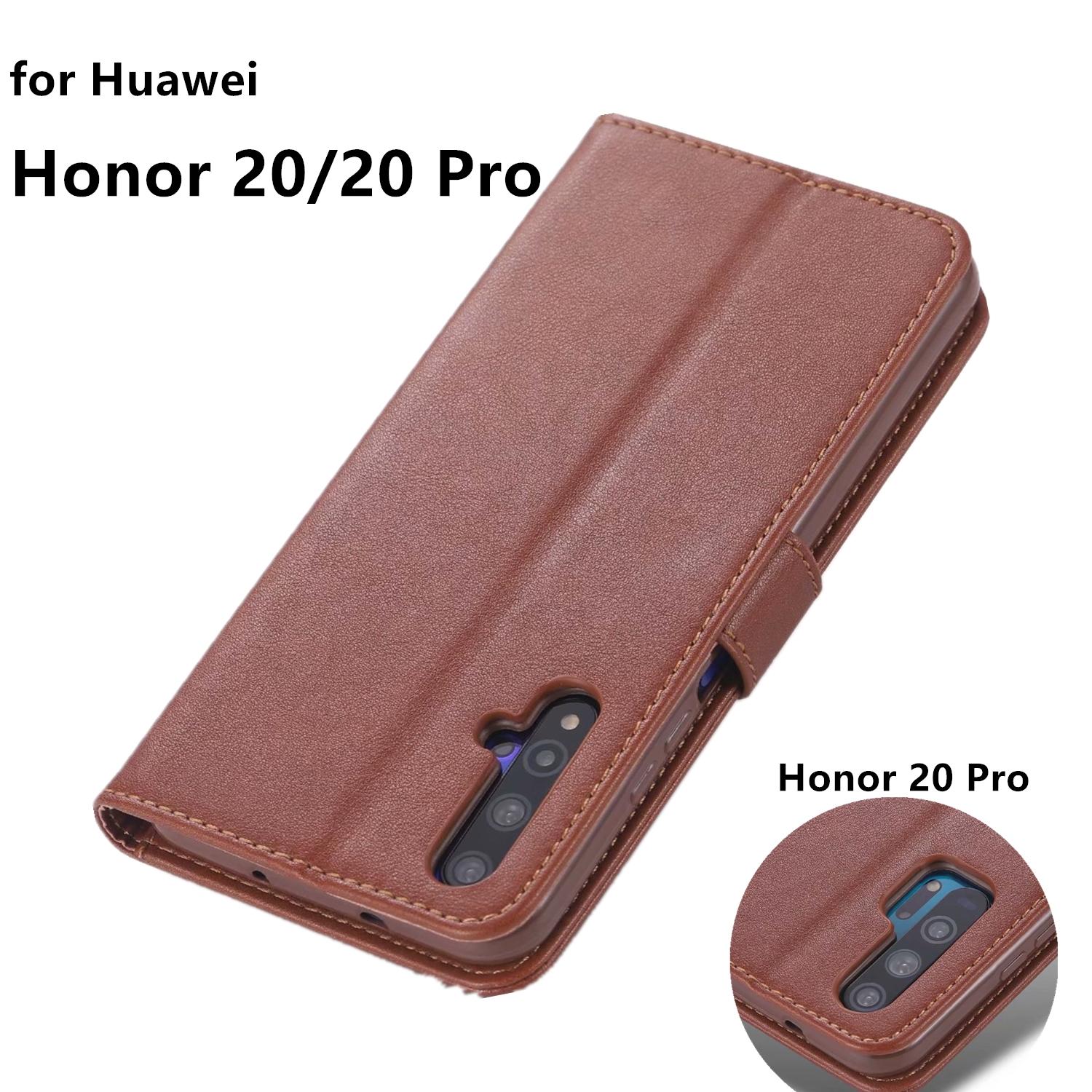 Изображение товара: Чехол-книжка AZNS для Huawei Honor 20/30/50/60 Pro, кожаный чехол с отделениями для карт в стиле ретро, кобура, деловой чехол для Huawei Honor20