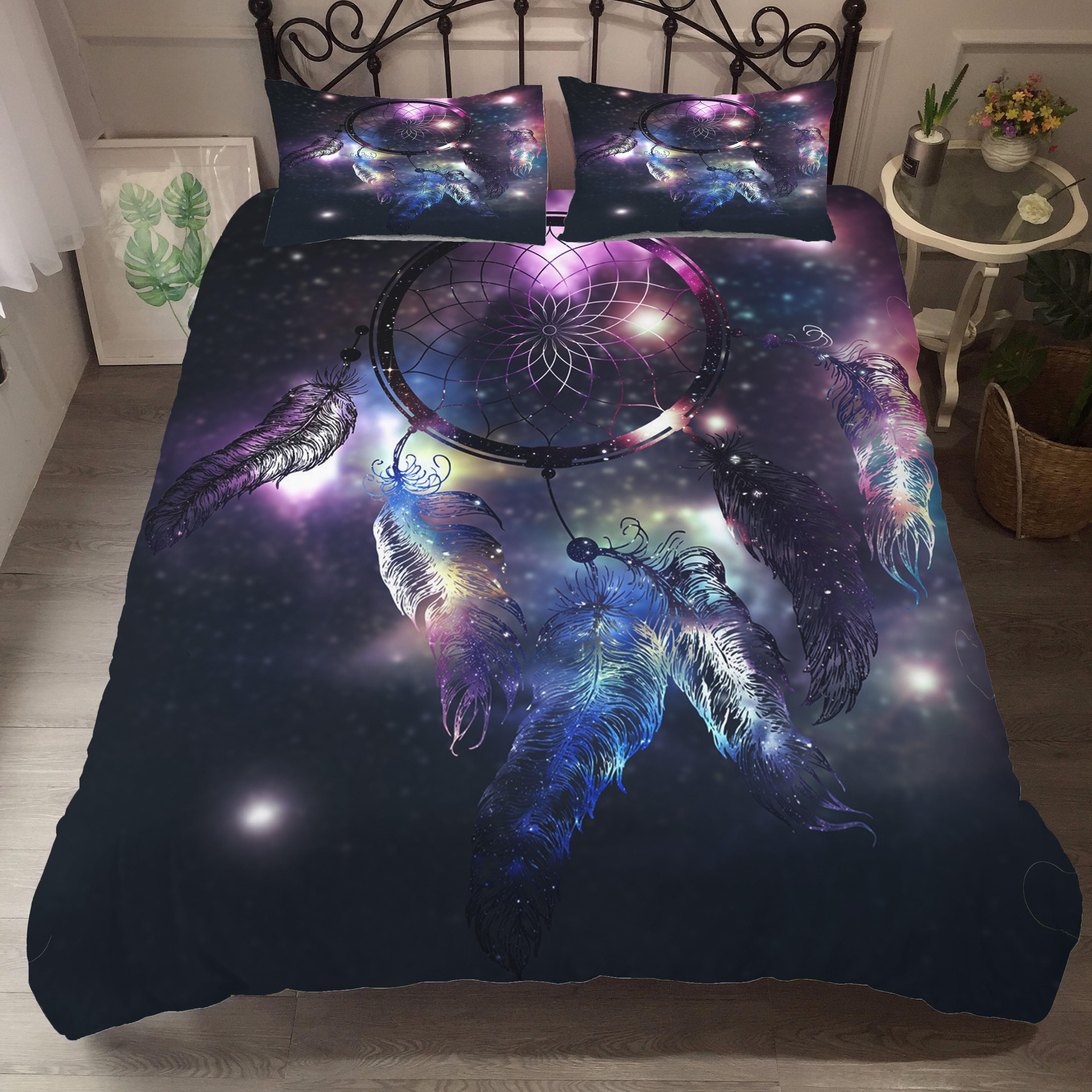 Изображение товара: MEI снов звездное небо двойная планета Ловец снов 3d покрывало и комплекты постельного белья