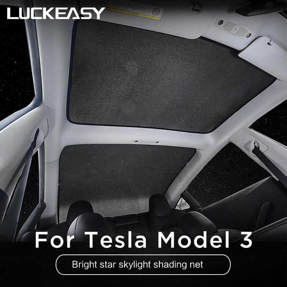 Изображение товара: Для Tesla Model 3, Солнцезащитная крыша, Солнцезащитная сетка, автомобильные солнцезащитные жалюзи, солнцезащитный козырек, звездное небо, стиль интерьера, модель 3 2022, Солнцезащитная крыша