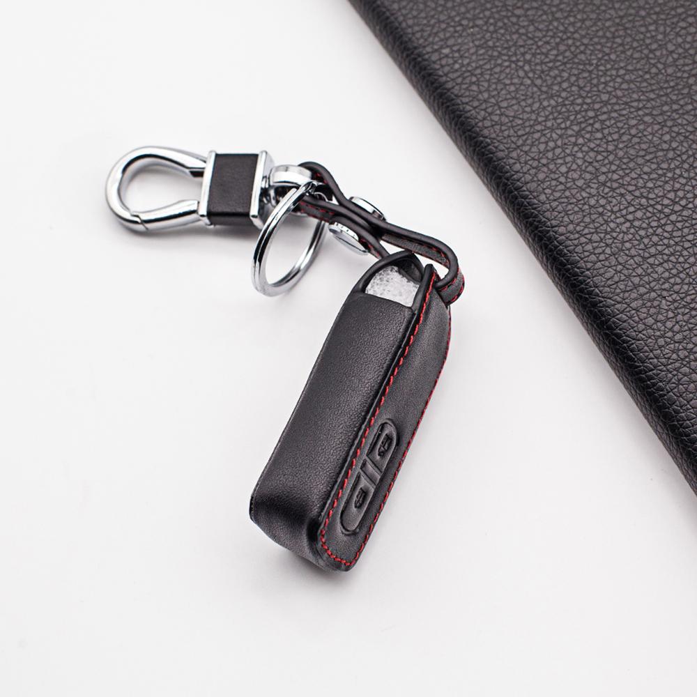 Изображение товара: Кожаный чехол для ключа 100%, чехол для телефона Honda очиститель ключа n-one N wagon N-BOX Plus, 2 кнопки, смарт-брелок для дистанционного управления без ключа