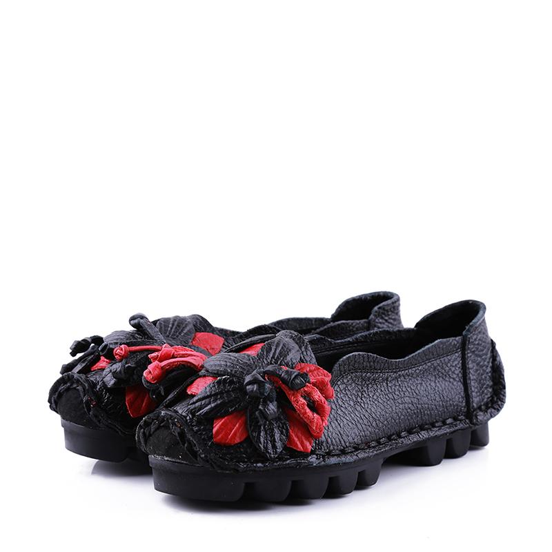 Изображение товара: Summer Woman Shoes Flower Ballet Shoes Spring Sneakers Lady Walking Shoes Woman Low Heel Flats Plus Size Casual Mother Shoes