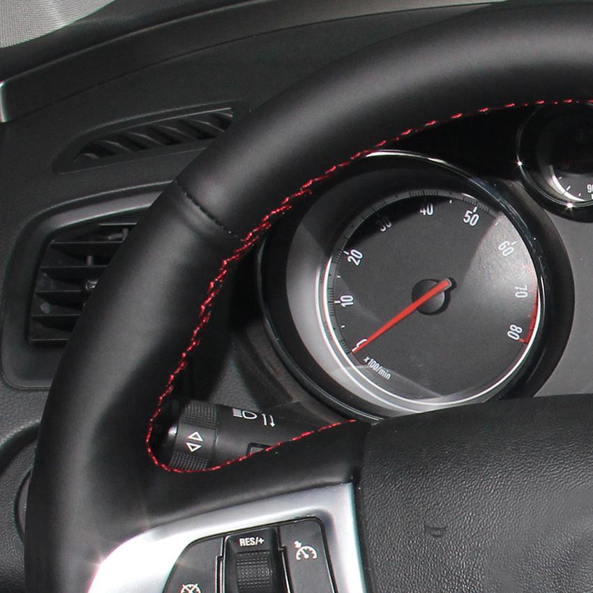 Изображение товара: LQTENLEO черная крышка рулевого колеса из искусственной кожи для Buick Lacrosse 2010-2013 Regal 2011-2013 Chevrolet Equinox 2010-2016