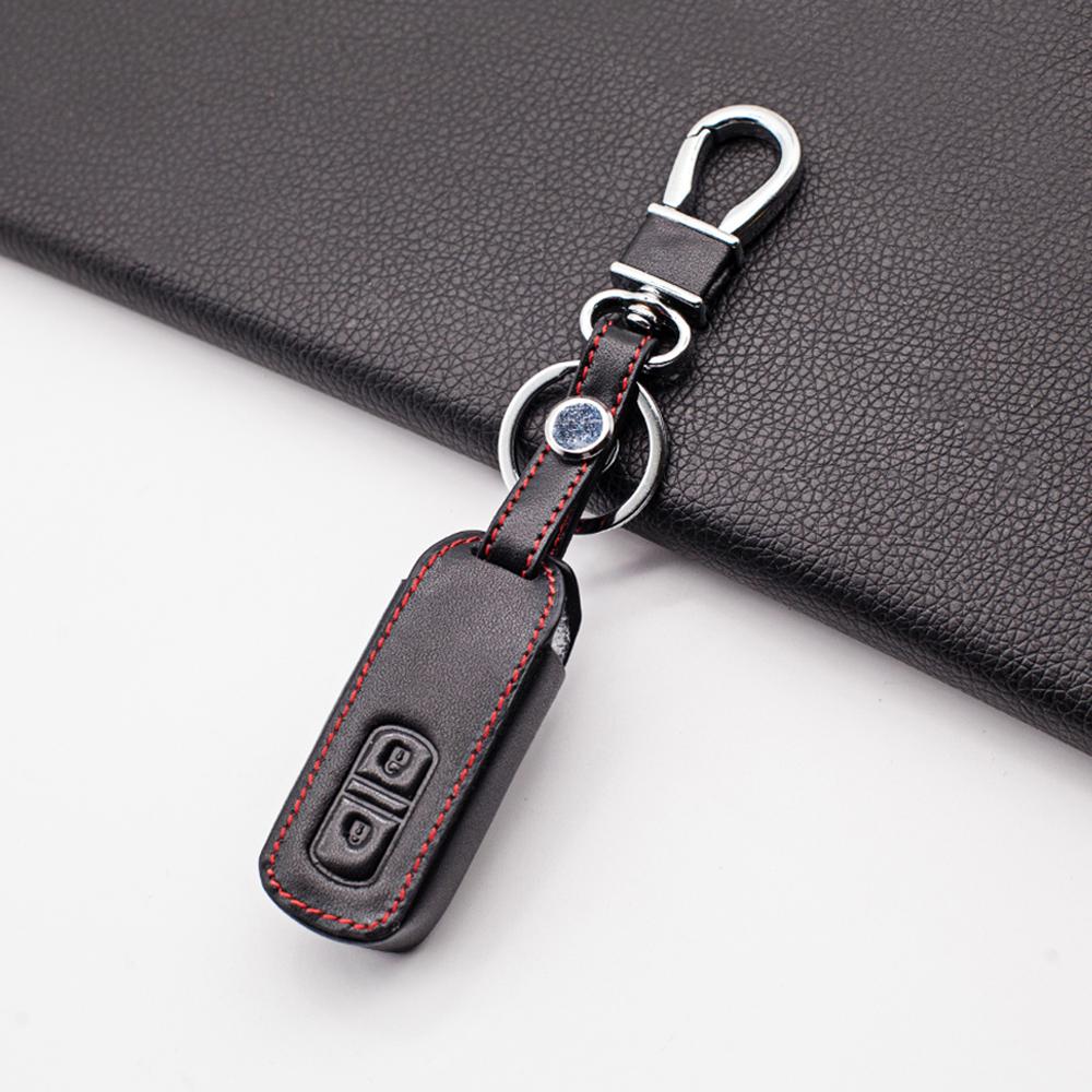 Изображение товара: Кожаный чехол для ключей, чехол, удаленный очиститель ключа для Honda N-BOX n-one N wagon N-WGN Plus, 2 кнопки, умный пульт дистанционного управления без ключа