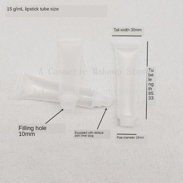 Изображение товара: 50 шт. 10/15/20 мл блеск для губ трубки бальзам для губ мягкий шланг макияж Squeeze суб-розлива прозрачные контейнеры бальзам для губ контейнер