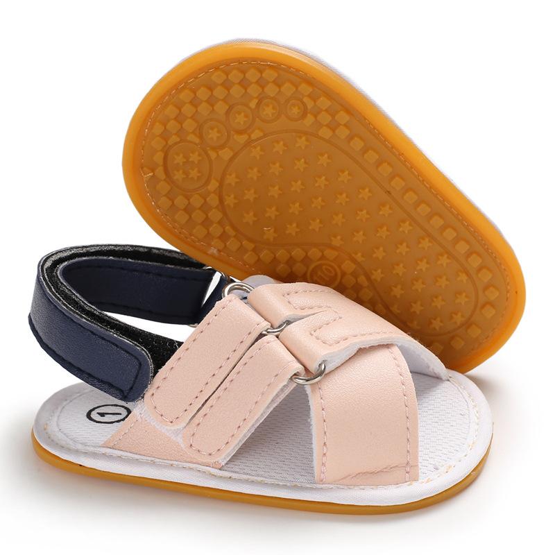 Изображение товара: Летняя дышащая нескользящая обувь для маленьких мальчиков; Обувь для малышей с мягкой подошвой; Обувь для начинающих ходить; 0-18M