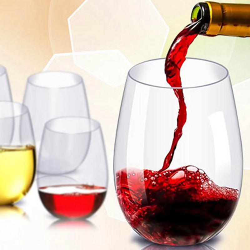 Изображение товара: 4 шт. 16 унций/450 мл небьющиеся бокалы для вина элегантные небьющиеся тритановые чашки для красного вина кухонные принадлежности Принадлежности для бара