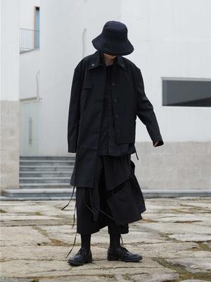 Изображение товара: Autumn new style of small custom design dark Japanese design length irregular suit jacket
