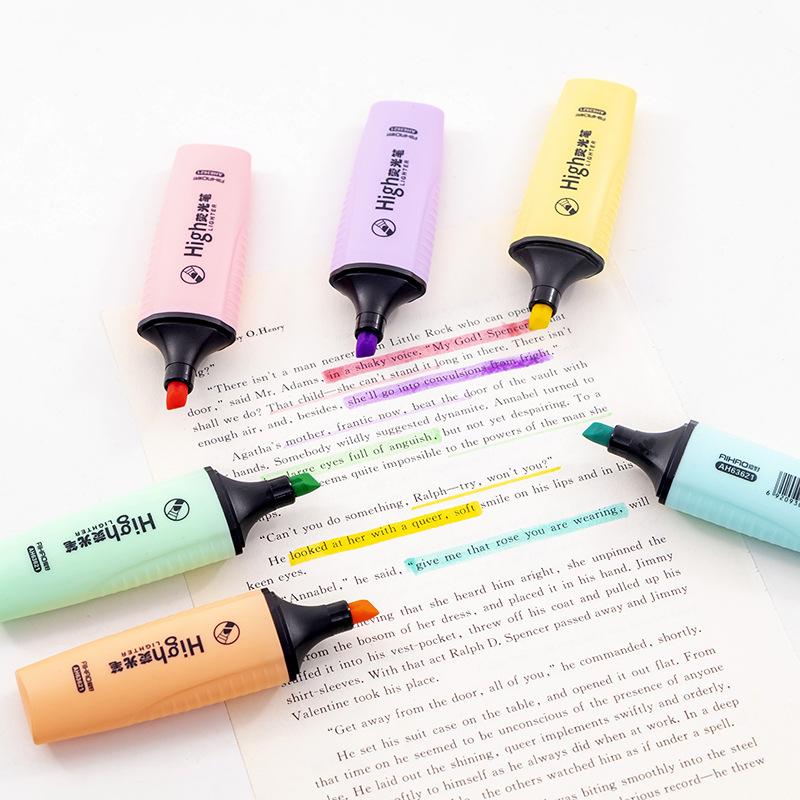 Изображение товара: Высокая флуоресцентная ручка, мини-цветная флуоресцентная ручка, 6-цветная маркерная ручка, школьный офис