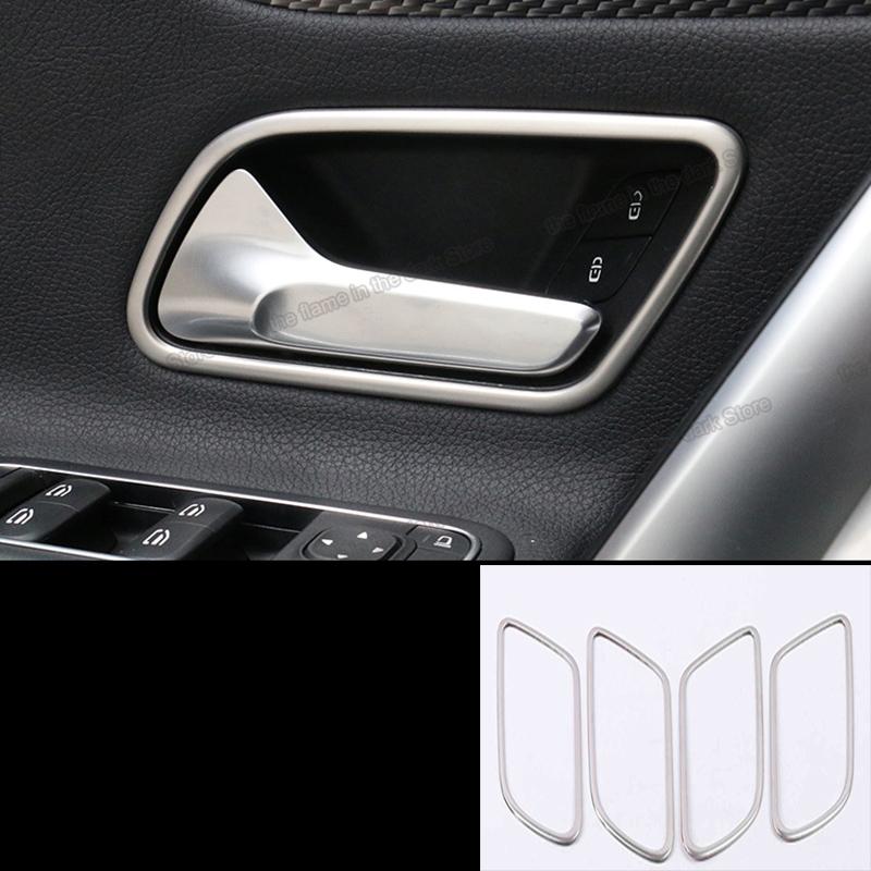 Изображение товара: Lsrtw2017 углеродное волокно Автомобильная внутренняя дверная ручка Чаша рама для Mercedes Benz A класса A200 A180 2019 2020 W177 автомобильные аксессуары