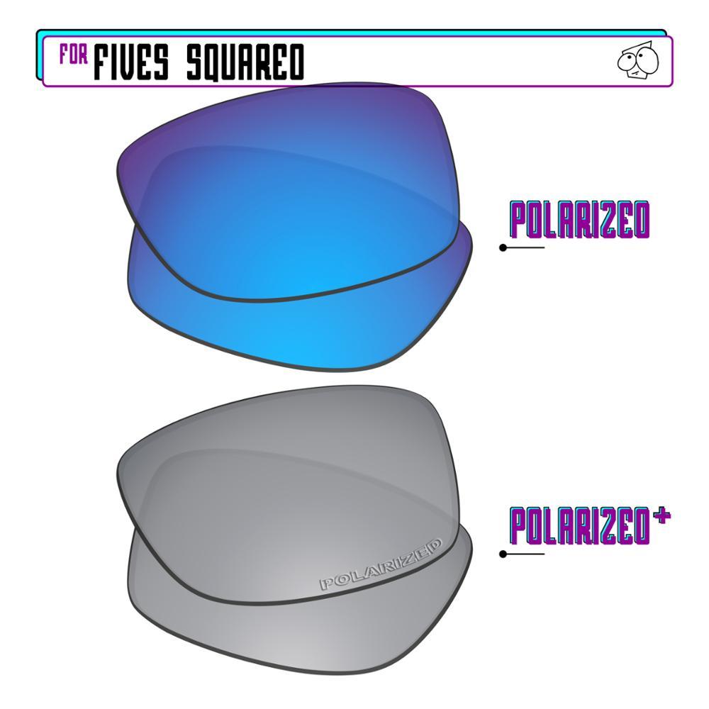 Изображение товара: Поляризованные Сменные линзы EZReplace для квадратных солнцезащитных очков Oakley Fives-Sir P Plus-BluePPlus
