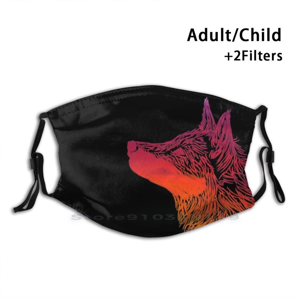 Изображение товара: Закатная лисица для взрослых детей моющаяся забавная маска для лица с фильтром лисички