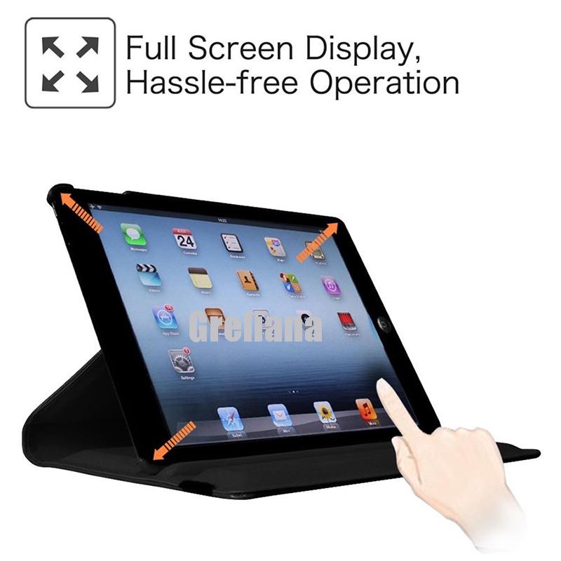 Изображение товара: Чехол для Apple iPad 2 3 4, Магнитный чехол с автоматическим пробуждением и спящим режимом, откидной Чехол из искусственной кожи с зернистой фактурой, подставка-держатель для iPad 2/3/4, умный чехол