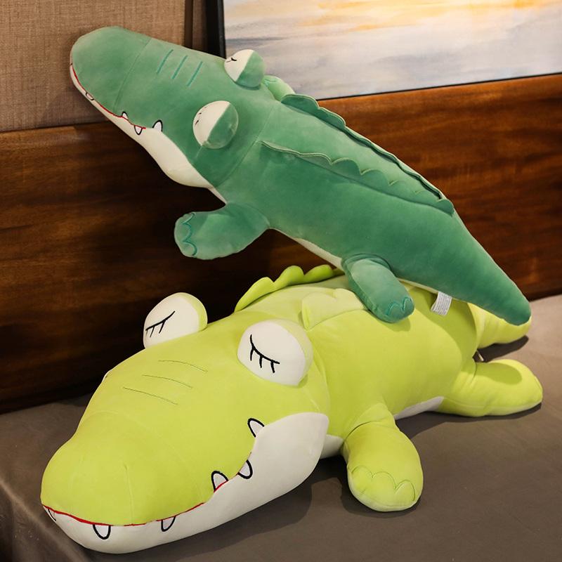 Изображение товара: Симпатичные мягкие плюшевые игрушки с имитацией крокодила, мягкие плюшевые животные, подушка, подушка, кукла, украшение для дома, подарок для детей