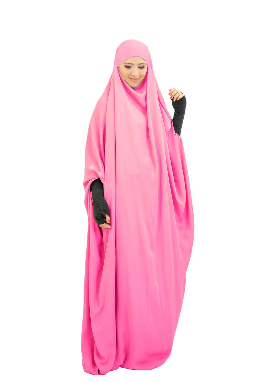 Изображение товара: Мусульманский женский хиджаб с капюшоном, платье для молитвы, jilbaba Abaya, длинный химар, полное покрытие, Рамадан, платье, абаи, мусульманская одежда, Niqab