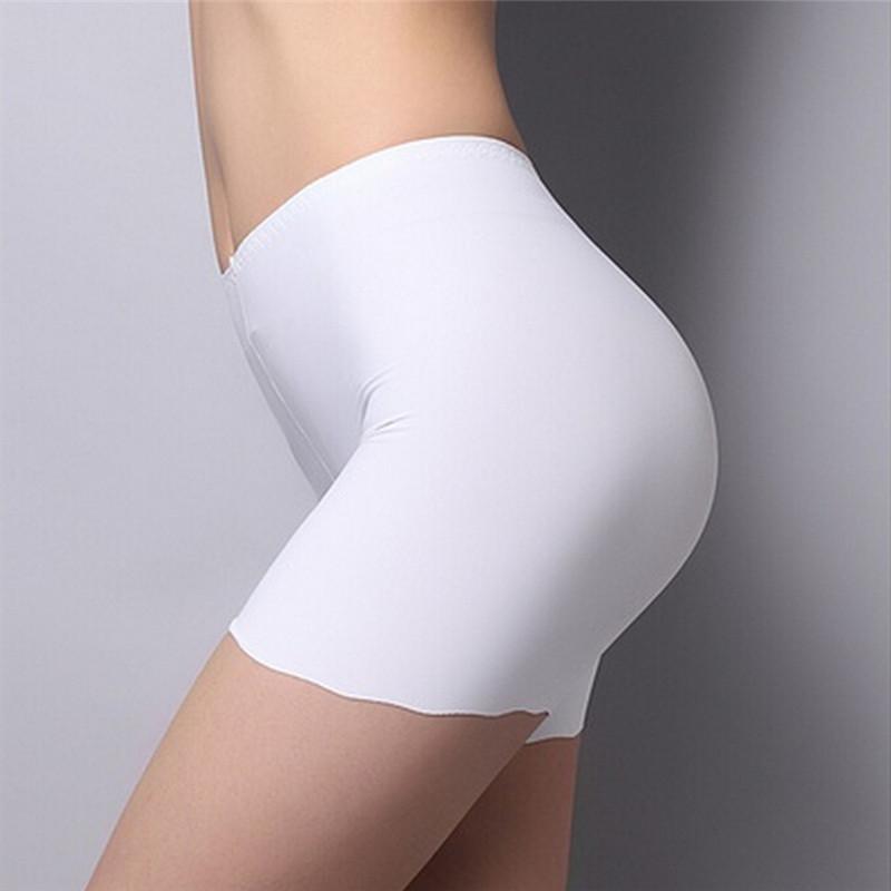 Изображение товара: 1pc Anti Emptied Boyshorts Pants Girls Slimming Underwear Women Safety Shorts Pants Seamless Nylon High Waist Panties Seamless