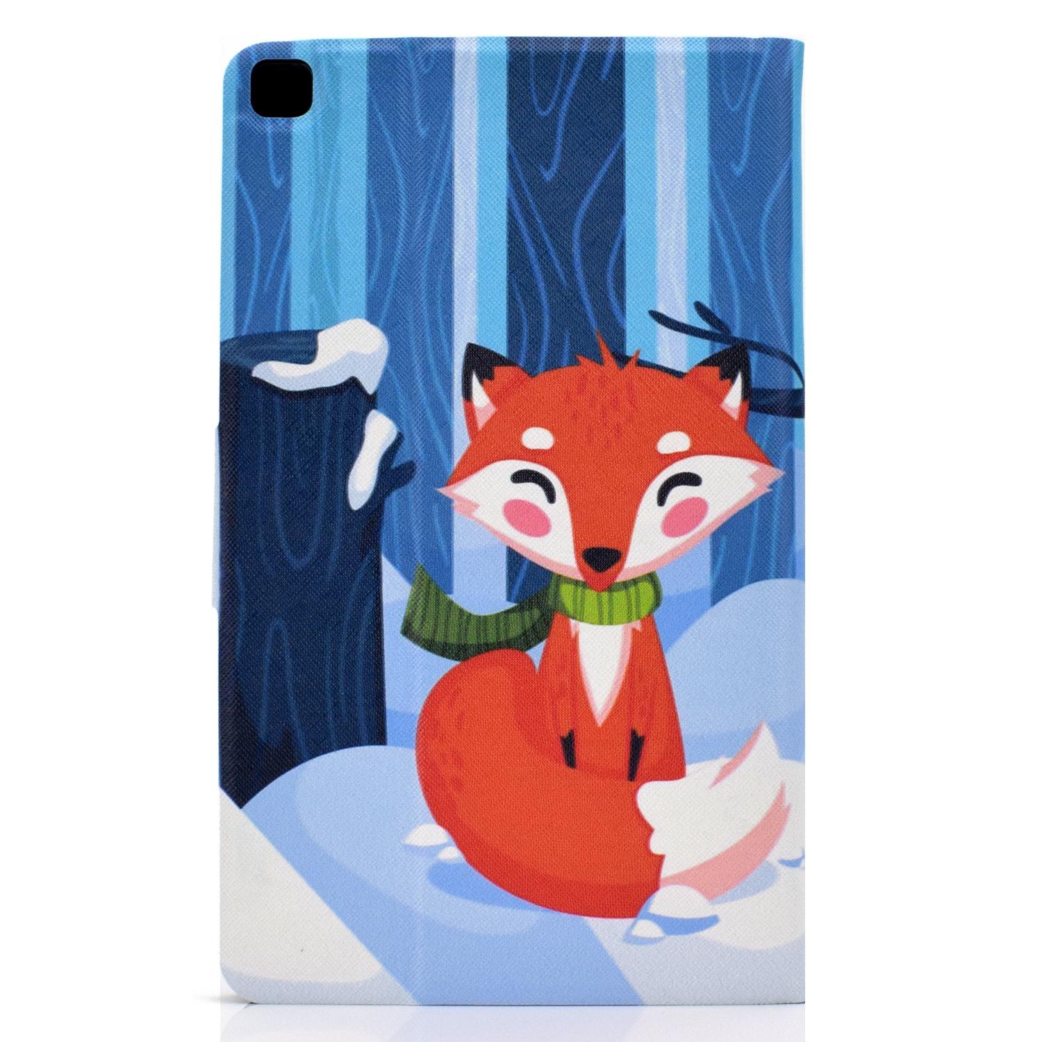 Изображение товара: Чехол с откидной крышкой для Samsung Galaxy Tab A7 10,4 2020 T500 T505 с изображением белой совы и красной лисы панды