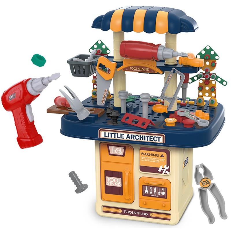 Изображение товара: Набор инструментов для ремонта детских игрушек, электрическая дрель, двусторонний шуруповерт, игрушки для детей