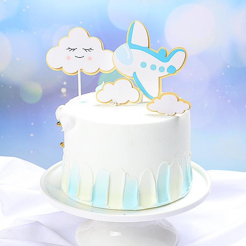 Изображение товара: 1 комплект воздушных шаров с облаками и огнем; Детская тема для торта на день рождения; Детские вечерние украшения для тортов с героями мультфильмов для мальчиков