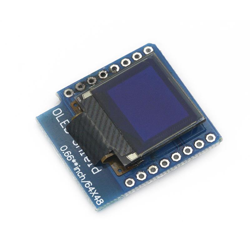 Изображение товара: 0,66 дюймовый oled-дисплей модуль для WEMOS D1 MINI ESP32 модуль AVR STM32 64x48 0,66 