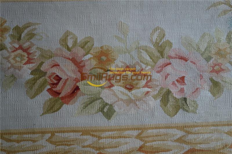 Изображение товара: Шерстяной французский ковер aubusson, искусство вязания, великолепный винтажный Восточный ручной вязки