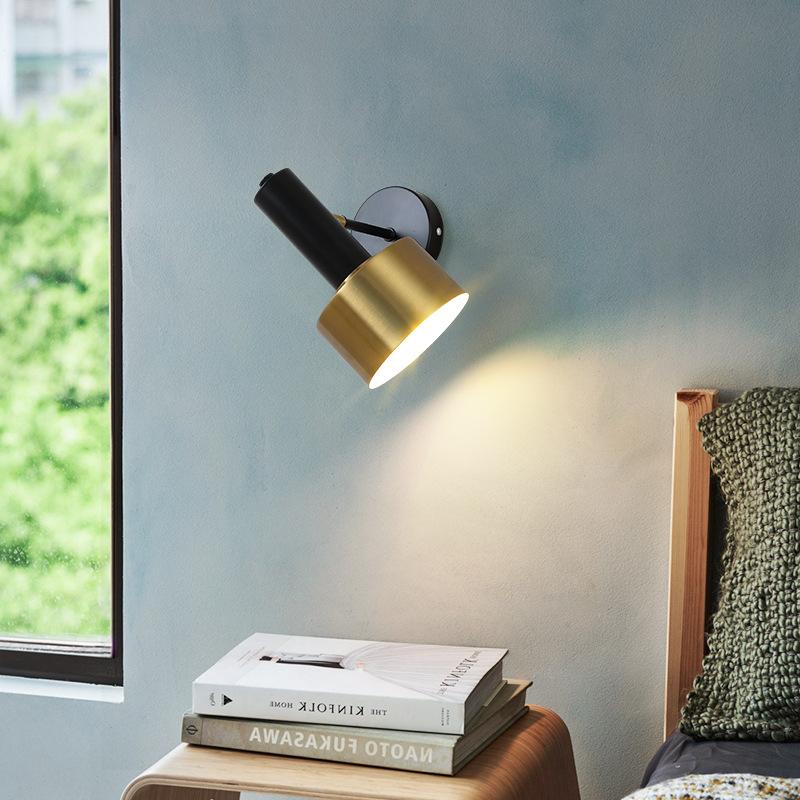 Изображение товара: Светодиодный внутренний светильник регулируемый настенный светильник современный прикроватный светильник для дома, спальни, лампа для чтения, бра, коридора, Декор, роскошный светильник для отеля E27