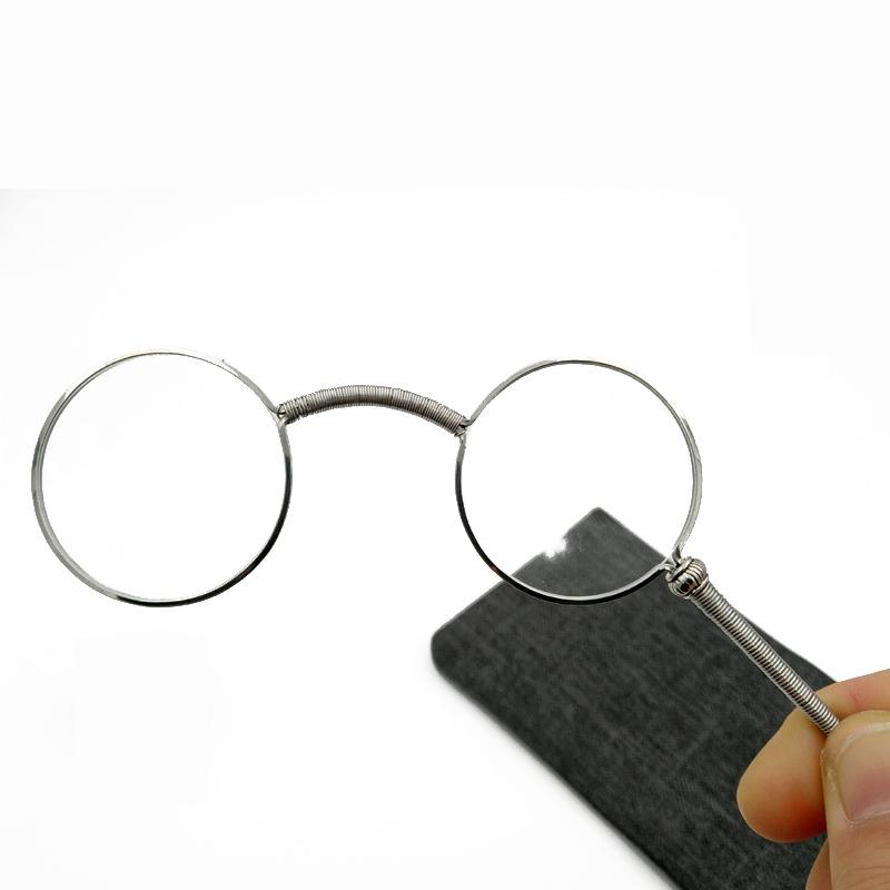 Изображение товара: Очки оперы, серебристые винтажные Ручные очки, очки для чтения, очки по рецепту, очки ручной работы