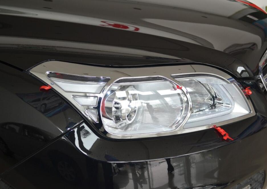 Изображение товара: ABS Хромированная Автомобильная передняя фара + Задняя задсветильник фара, крышка фары, отделка для LIFAN X60 2013 2014 2015 2016 2017