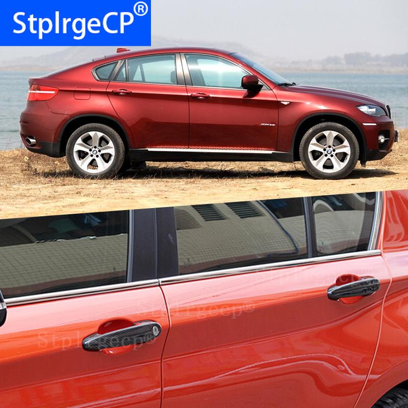 Изображение товара: Аксессуары для BMW x6 E71 E72 xDrive35i xDrive50i M50d xDrive40i 2008-2013, 100% натуральное Углеволокно, автомобильная внешняя крышка ручки двери