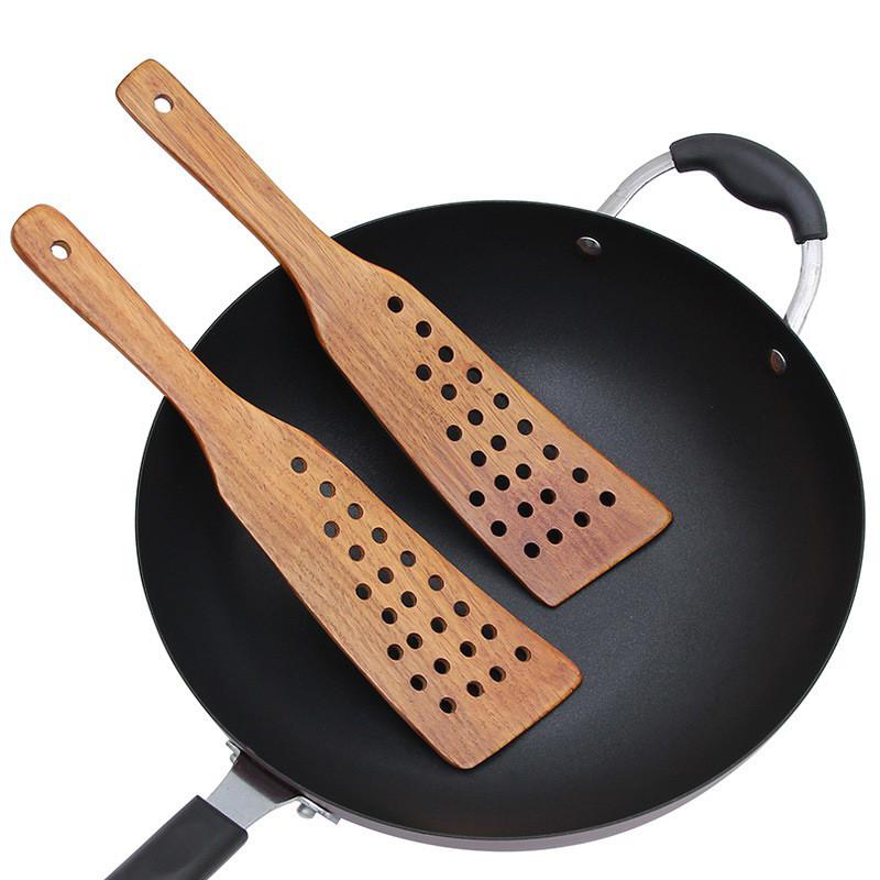 Изображение товара: Деревянная лопатка, лопатка для кухни для антипригарная сковорода для жарки, Ложки Посуда, деревянная кухонная посуда, кухонная посуда, кухонные принадлежности
