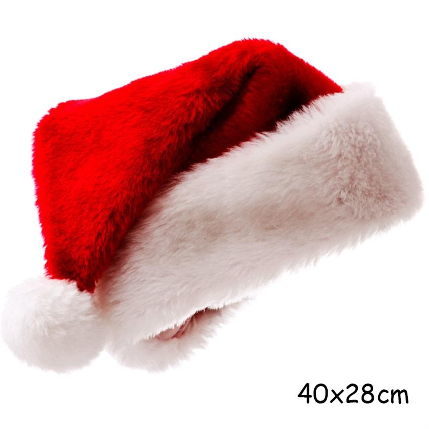 Изображение товара: Рождественская мягкая шляпа Санта Клаус рождественские вечерние принадлежности рождественские украшения для дома Navidad рождественские подарки с новым годом 2121