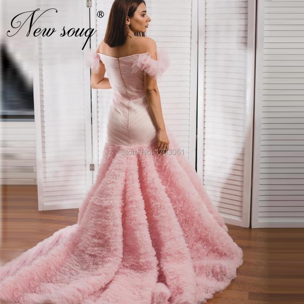 Изображение товара: Женское вечернее платье ручной работы, розовое Многоярусное длинное платье в арабском стиле, для выпускного вечера, 2021