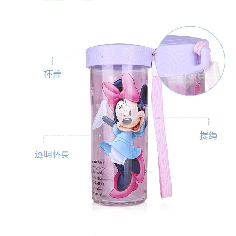 Изображение товара: Детская летняя чашка для воды Disney 419, милая мультяшная портативная чашка, студенческий чайник, пластиковая мультяшная чашка, подарок для мальчика и девочки