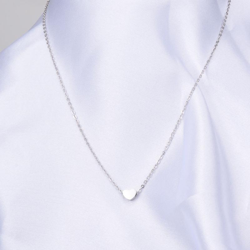 Изображение товара: Модное ожерелье из нержавеющей стали для женщин чокер в форме сердца